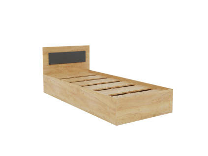 IDEA jednolôžko, Dub Craft zlatý/grafit