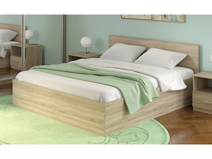 VITA PLUS posteľ 160x200, dub sonoma