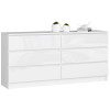 komoda kuba 160 cm 6 z suviek akryl biel202e6d86