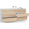 komoda kuba 160 cm 6 z suviek biela sono9af07df6