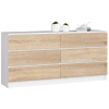 komoda kuba 160 cm 6 z suviek biela sonof960da93