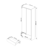 skri a rexa 60 cm sonoma biela 2640e344