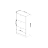 antonio 60 cm biela ierny lesk bf5af95e