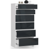komoda kuba 60 cm 6 z suviek biela grafibcd2b8b6