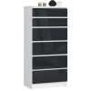 komoda kuba 60 cm 6 z suviek biela grafi1243d162
