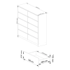 komoda kuba 120 cm 10 z suviek biela ier0aead708