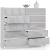 komoda kuba 120 cm 10 z suviek biela met52e01017