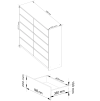 komoda kuba 120 cm 10 z suviek biela met45f63e8b
