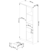 skri a rexa ii 80 cm biela sonoma 4ac73e7c