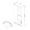 skri a rexa 80 cm biela grafit lesk 841d261d