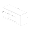 rtv stol k 120 cm 2d 1p biela 28282f64