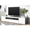 FORZE moderný TV stolík, antracit/biely lesk, II. AKOSŤ