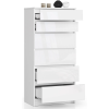 komoda kuba 60 cm 6 z suviek biela lesk 9bc67860