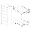 komoda kuba 60 cm 6 z suviek biela lesk 4a729b28