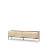 FLOW FW 05, TV stolik, 4 dverovy, dub svetly vincenza cierna 1
