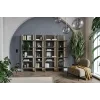 FITT FL 01P, regal pravy s osvetlenim, svetla tmava metaliza 5